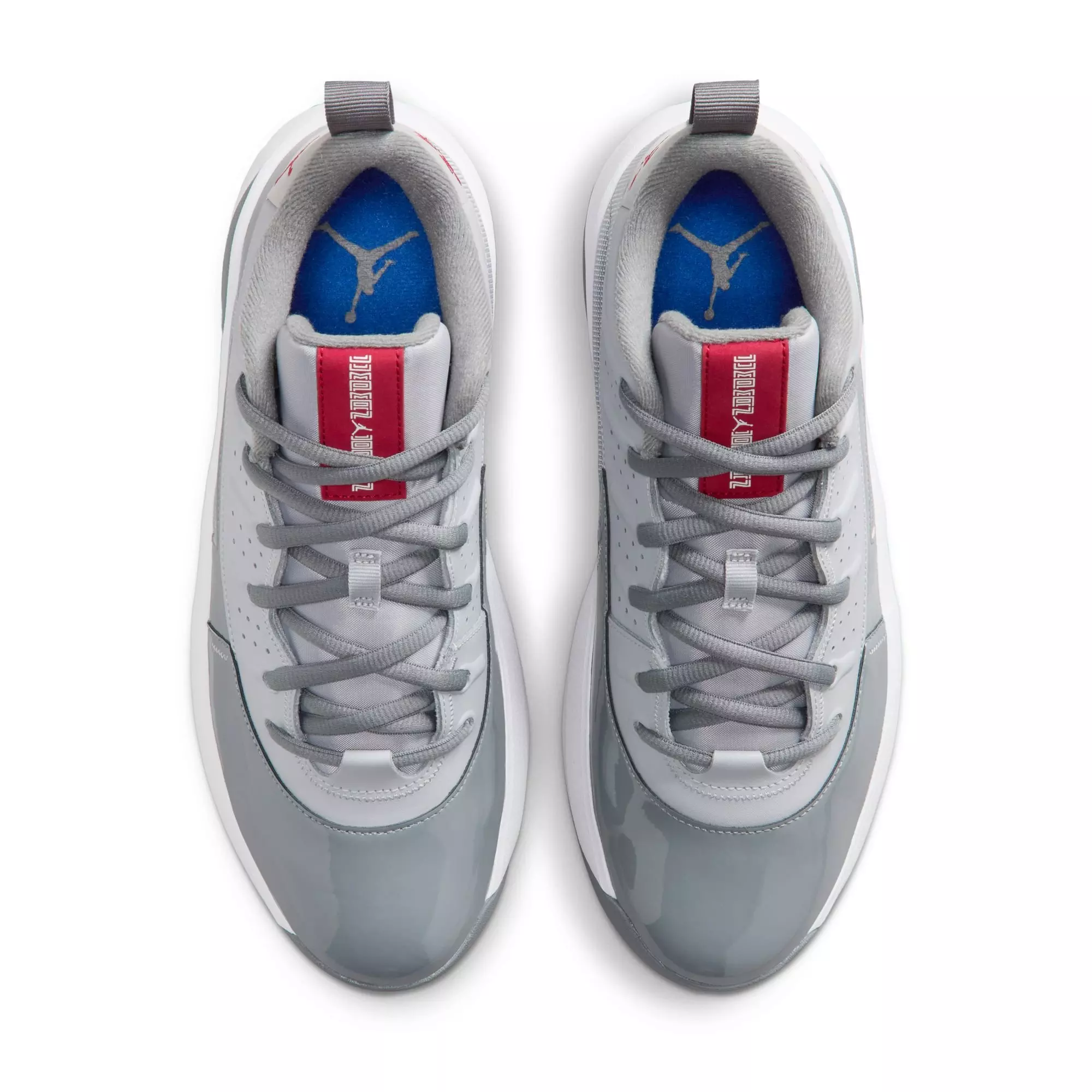 Jordan Max Aura 7 "Wolf Grey/Varsity Red/Cool Grey/White" Men's Shoe - GREY/WHITE