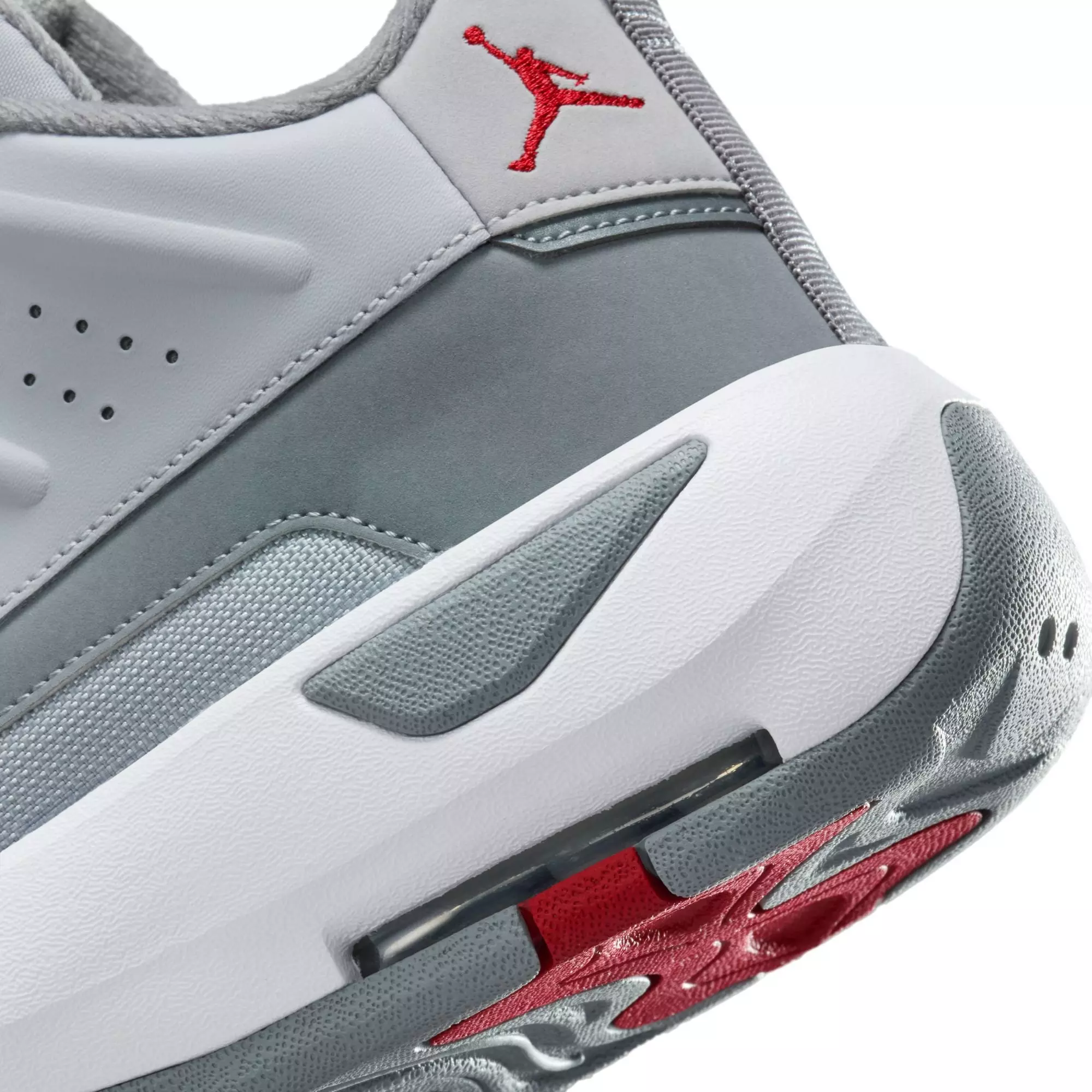 Jordan Max Aura 7 "Wolf Grey/Varsity Red/Cool Grey/White" Men's Shoe - GREY/WHITE