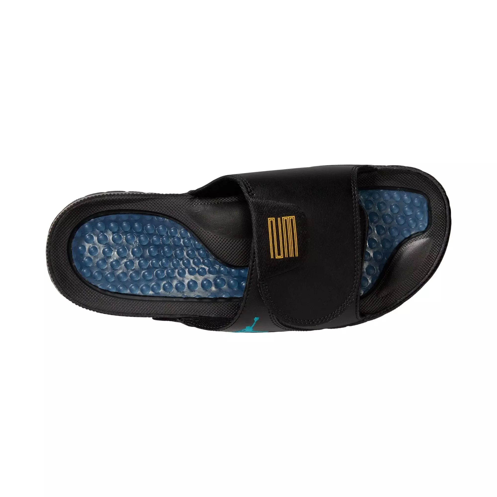 Jordan Hydro XI "Black/Gamma Blue/Varsity Maize" Unisex Slide - BLACK/BLUE