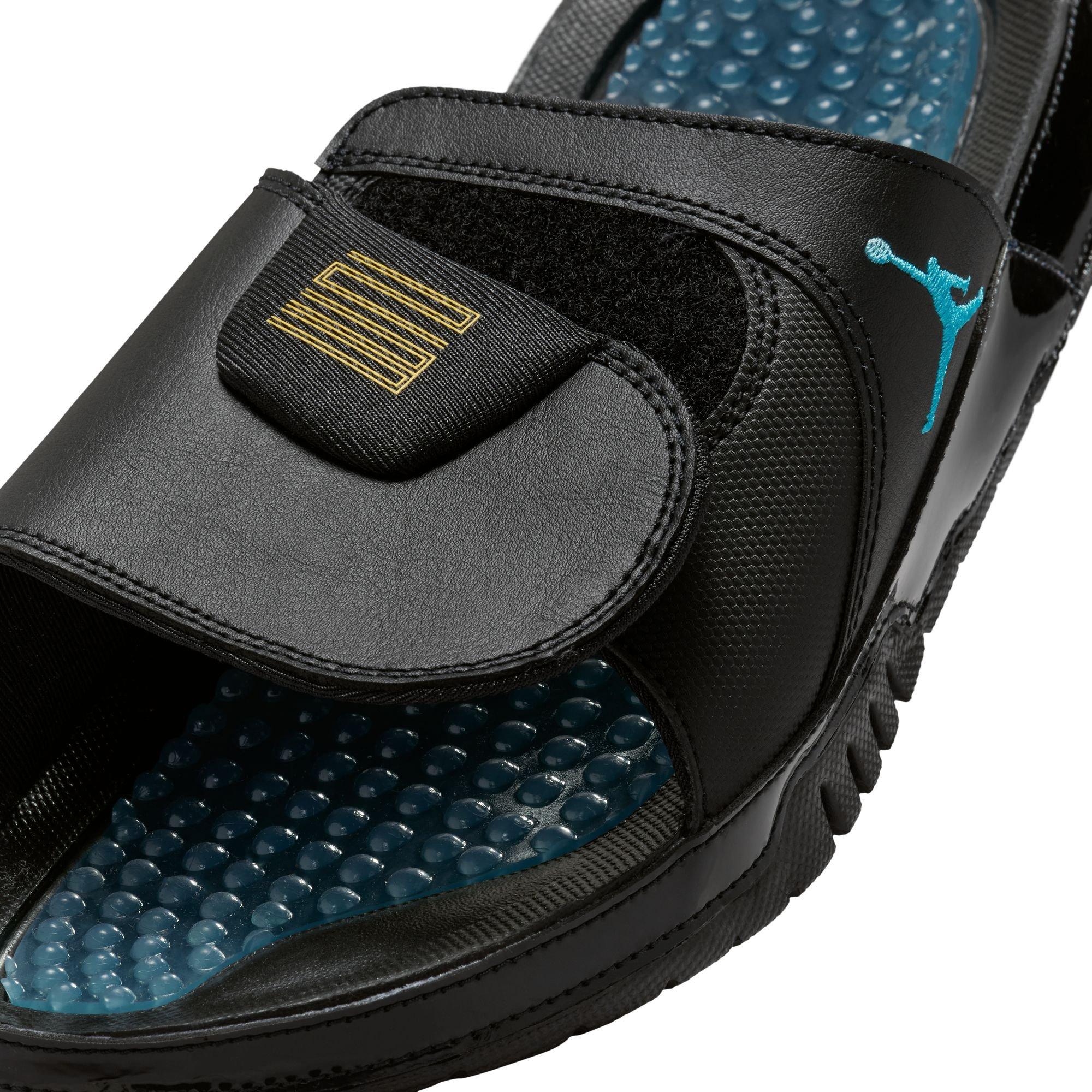 Jordan Hydro XI Unisex Slip-On Slide Shoes - Black/Blue/Maize