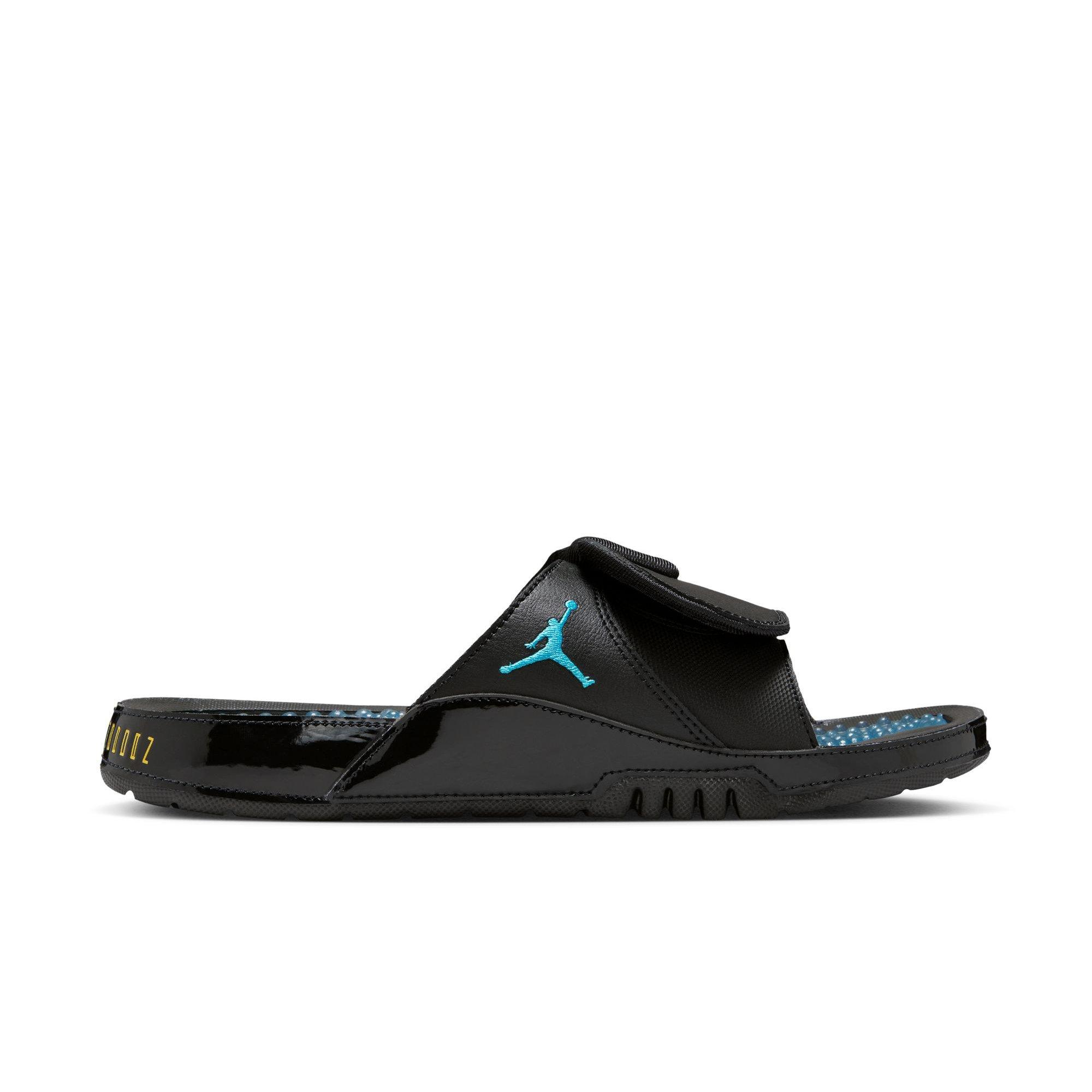 Jordan Hydro XI "Black/Gamma Blue/Varsity Maize" Unisex Slide - BLACK/BLUE Thumbnail View 1