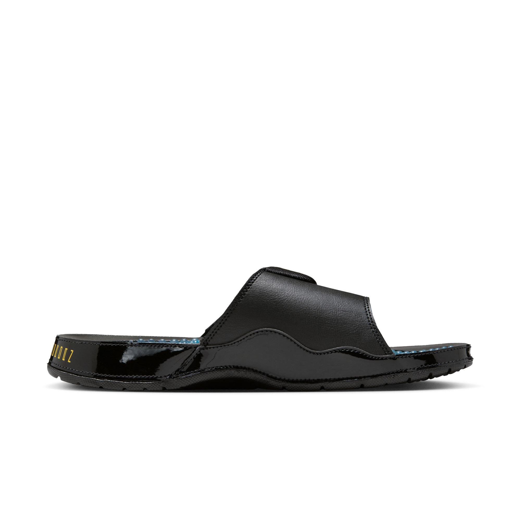 Jordan Hydro XI "Black/Gamma Blue/Varsity Maize" Unisex Slide - BLACK/BLUE Thumbnail View 2