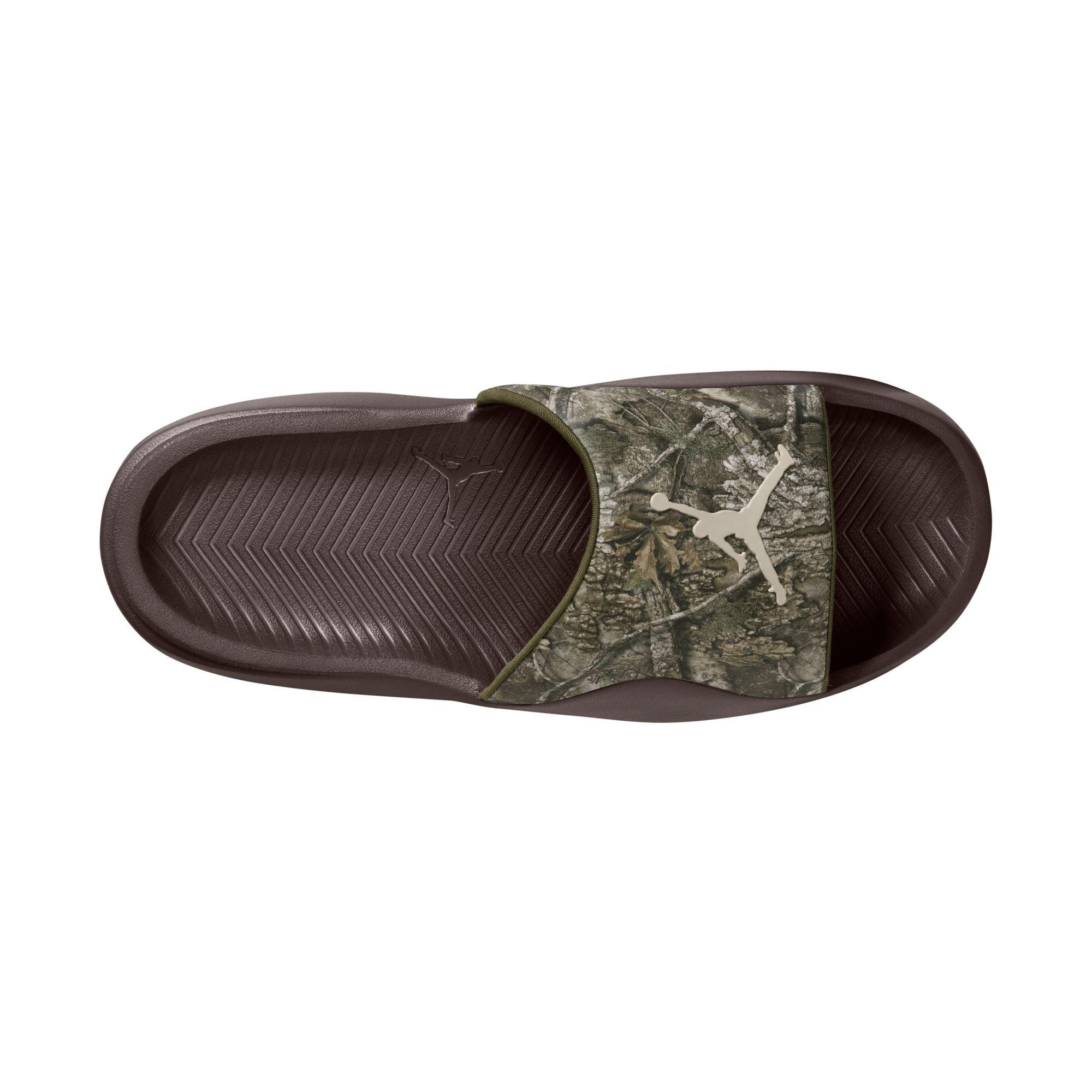 Jordan Franchise "Medium Olive/Lt Orewood Brn" Unisex Slide - OLIVE Thumbnail View 7