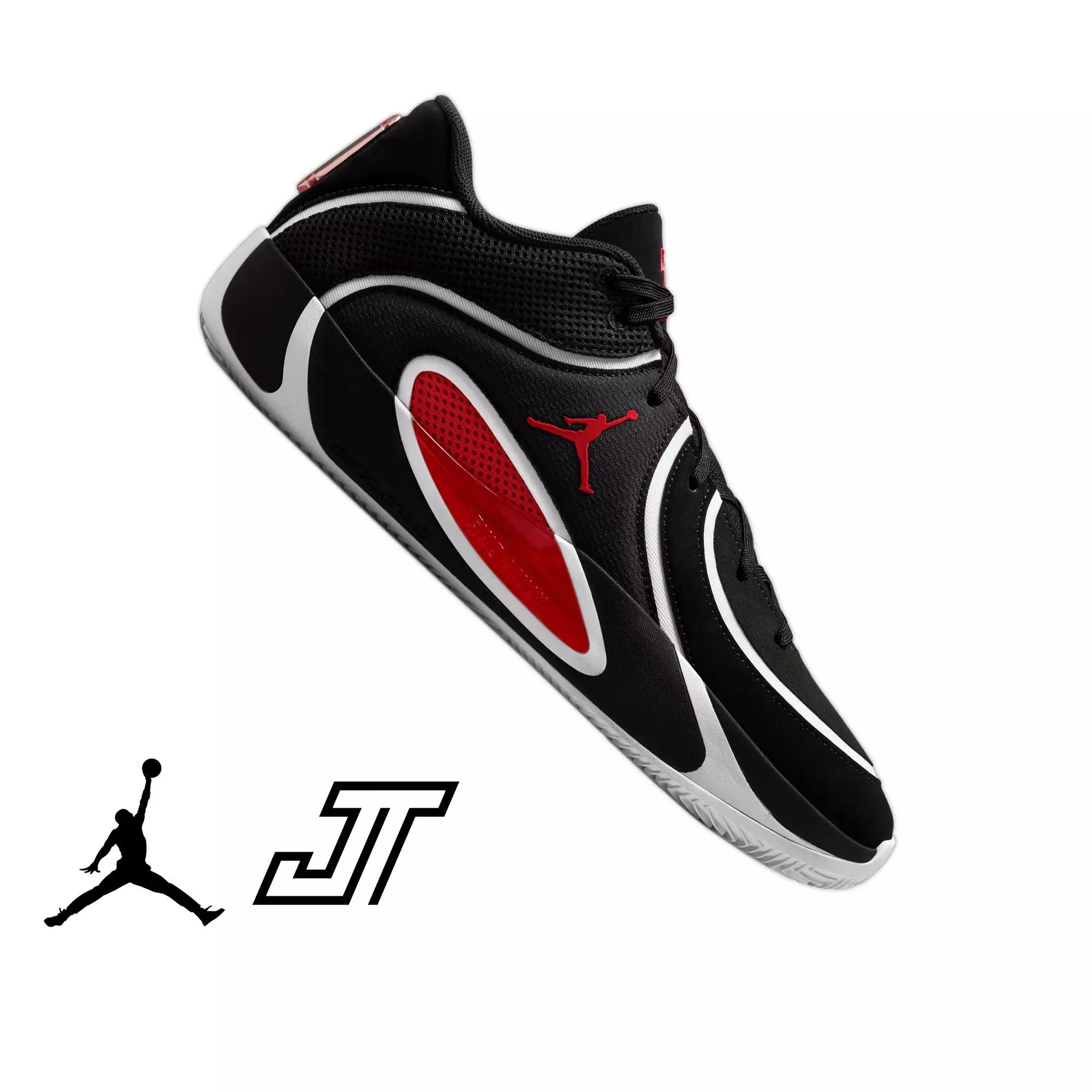 Jordan Tatum 4 "Bloodline" Men's Basketball Shoe - BLACK/UNIVERSITY RED/WHITE