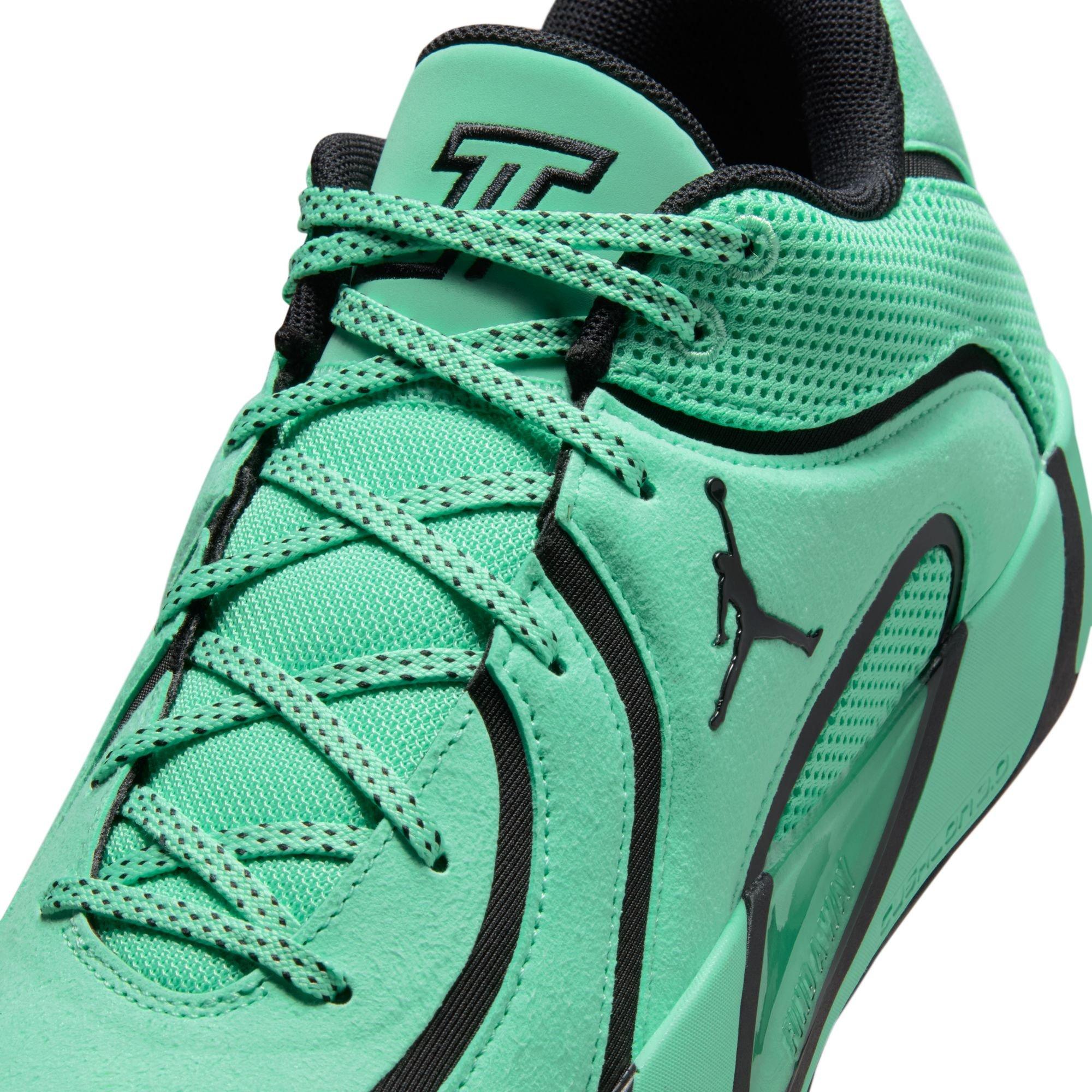 Jordan Tatum 4 "Green Glow" Men's Basketball Shoe - GREEN GLOW/BLACK/BRIGHT CRIMSON Thumbnail View 4