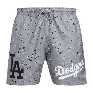 Pro Standard Los Angeles Dodgers White Cement Shorts-Grey