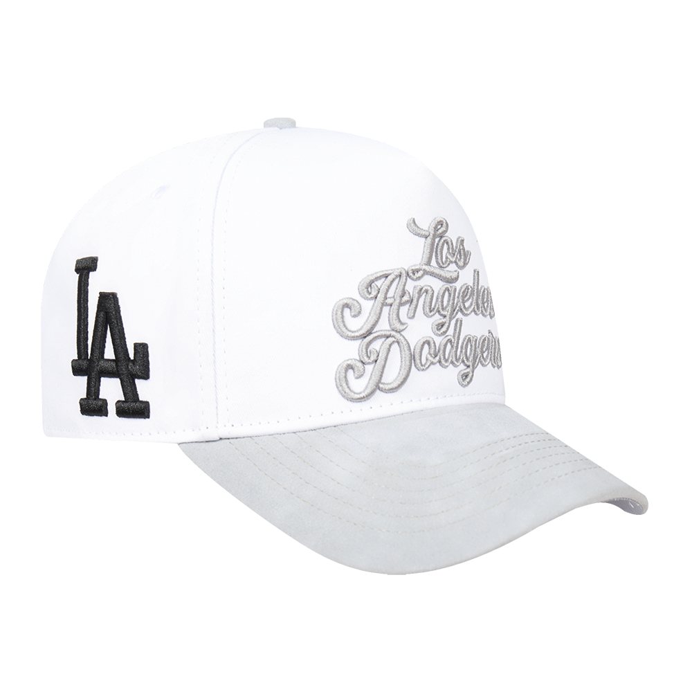 Pro Standard Los Angeles Dodgers White Cement Snapback Hat-White