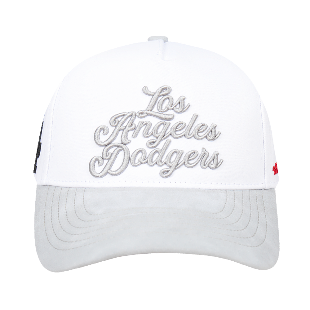 Pro Standard Los Angeles Dodgers White Cement Snapback Hat-White