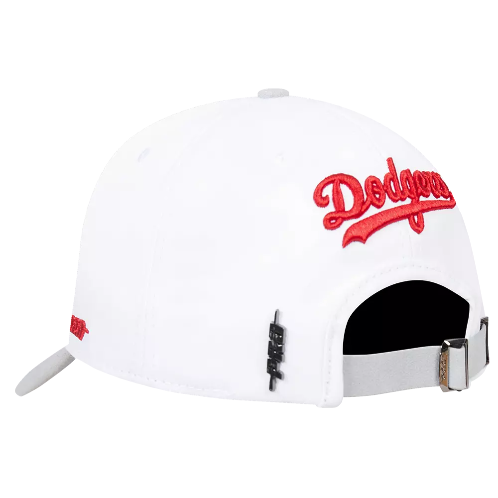 Pro Standard Los Angeles Dodgers White Cement Snapback Hat-White - WHITE
