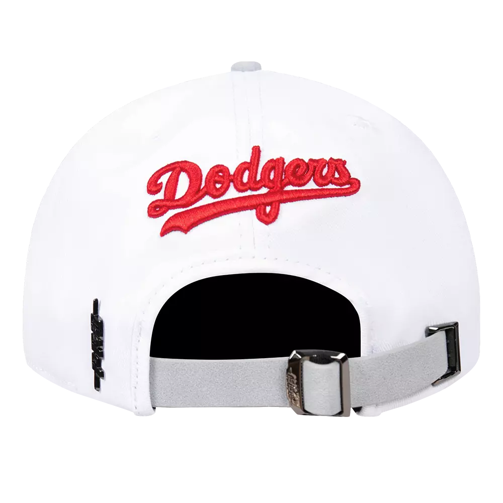 Pro Standard Los Angeles Dodgers White Cement Snapback Hat-White - WHITE