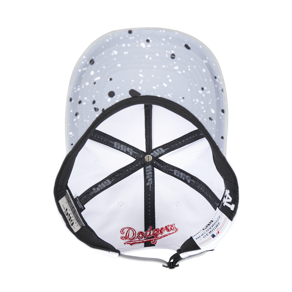 Pro Standard Los Angeles Dodgers White Cement Snapback Hat-White