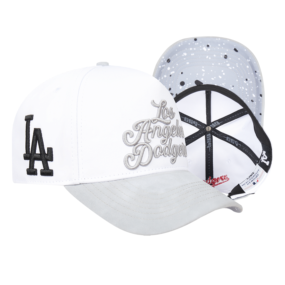 Pro Standard Los Angeles Dodgers White Cement Snapback Hat-White