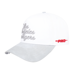 Pro Standard Los Angeles Dodgers White Cement Snapback Hat-White