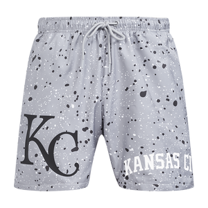 Pro Standard Kansas City Royals White Cement Shorts-Grey
