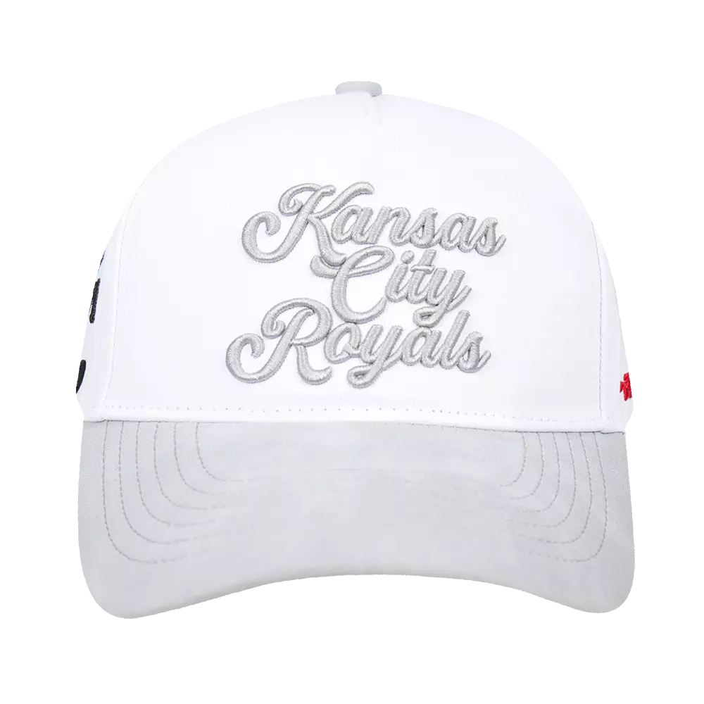 Pro Standard Kansas City Royals White Cement Snapback Hat-White - WHITE