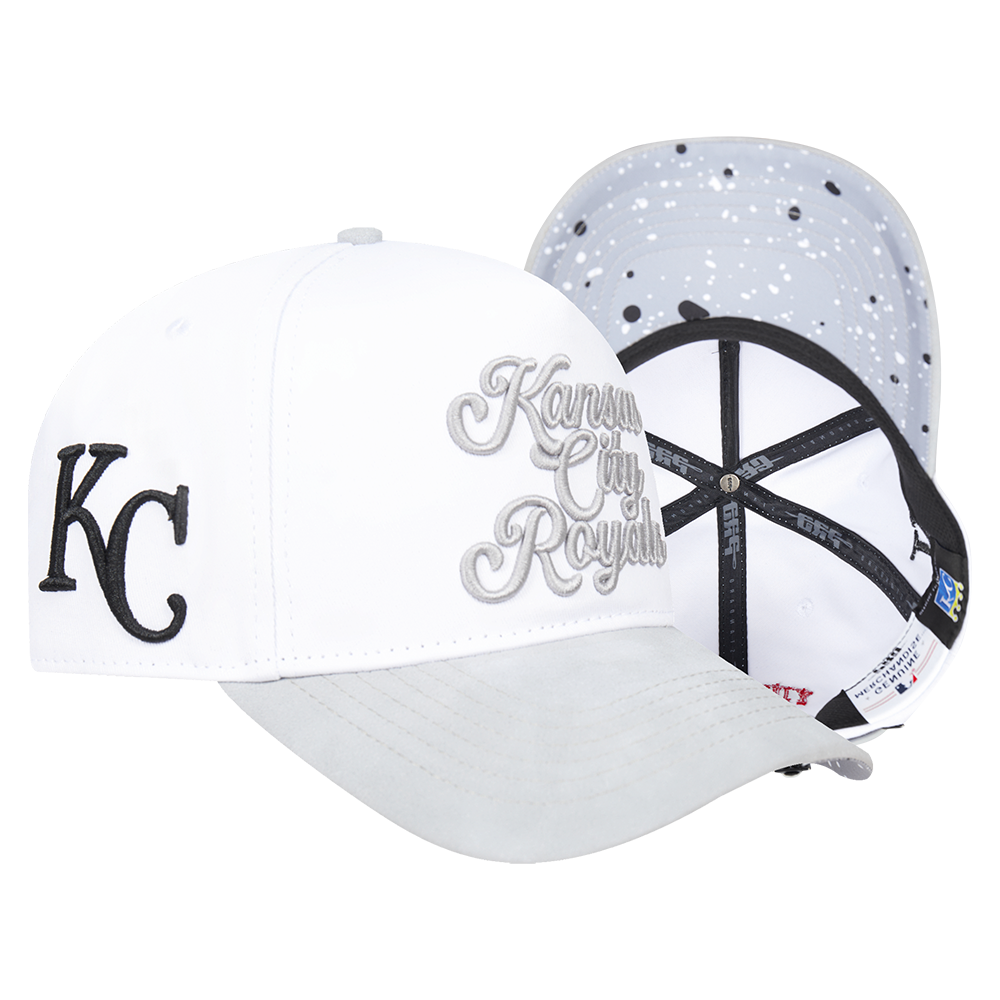 Pro Standard Kansas City Royals White Cement Snapback Hat-White