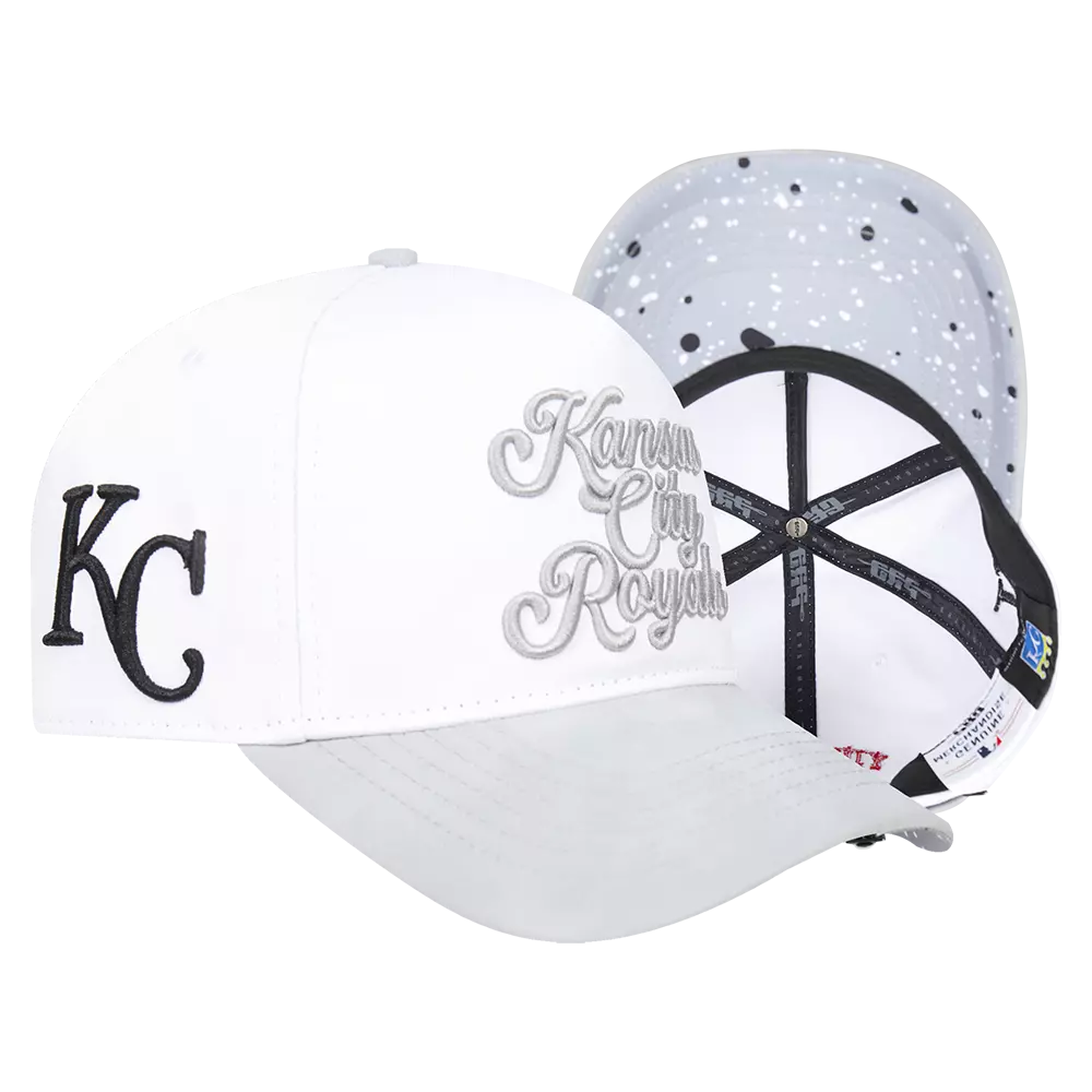 Pro Standard Kansas City Royals White Cement Snapback Hat-White - WHITE