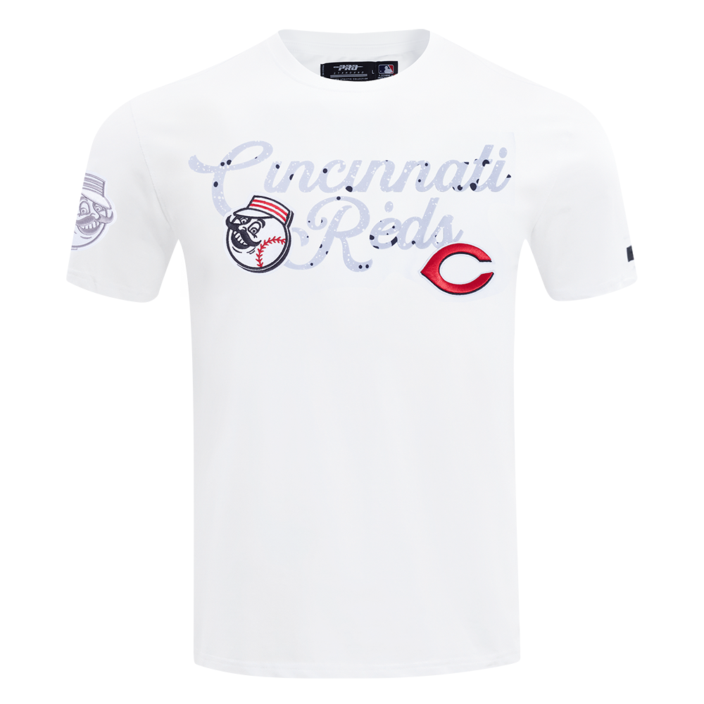 Pro Standard Cincinnati Reds White Cement Tee-White - WHITE Thumbnail View 1