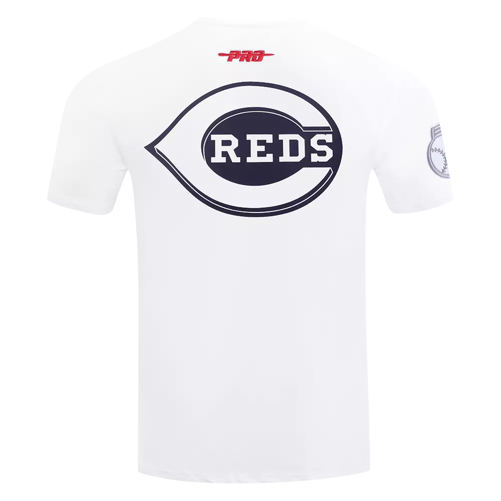 Pro Standard Cincinnati Reds White Cement Tee-White - WHITE