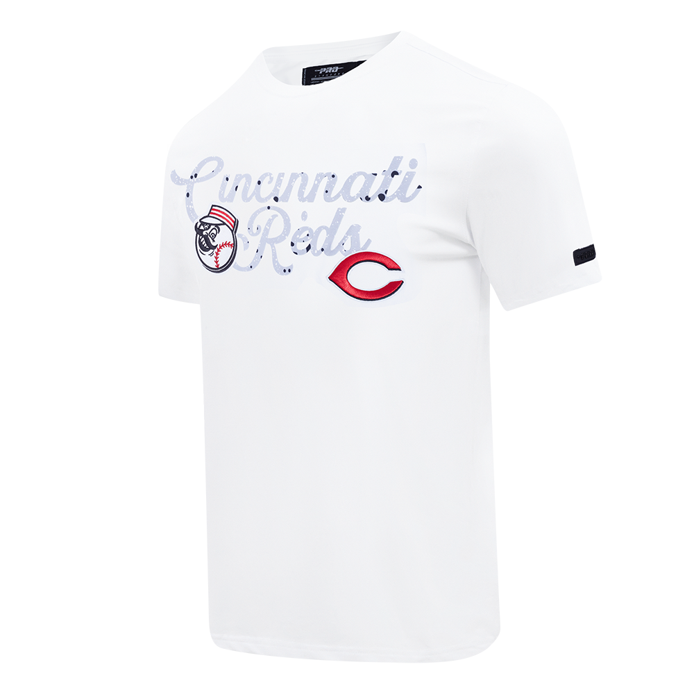 Pro Standard Cincinnati Reds White Cement Tee-White - WHITE Thumbnail View 3