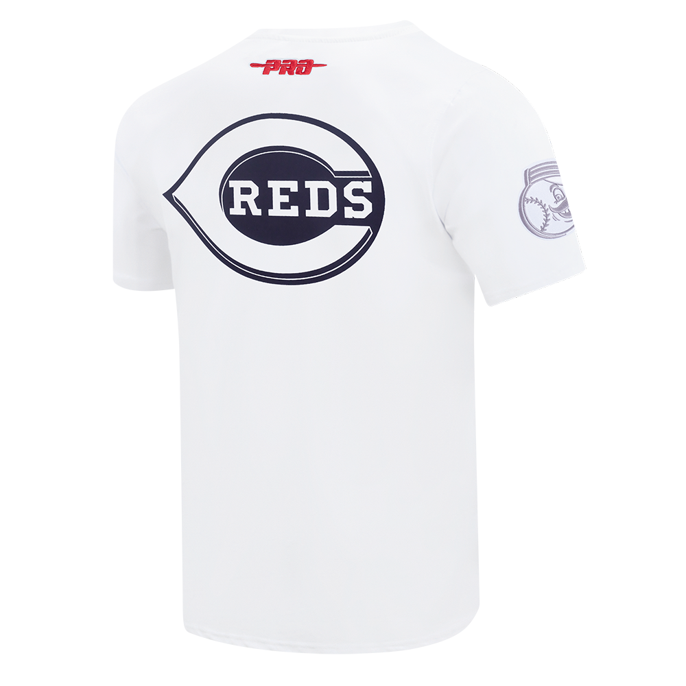 Pro Standard Cincinnati Reds White Cement Tee-White - WHITE Thumbnail View 4