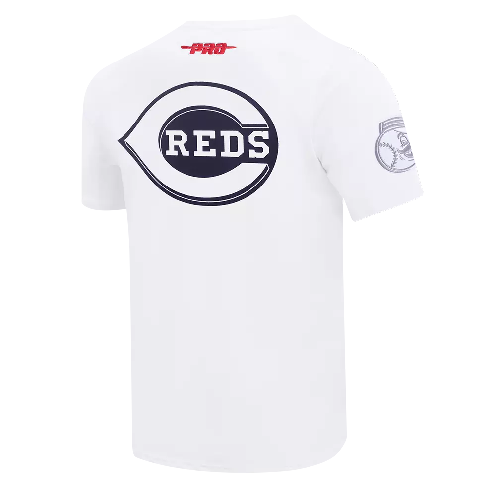Pro Standard Cincinnati Reds White Cement Tee-White - WHITE