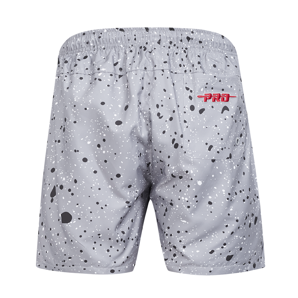 Pro Standard Cincinnati Reds White Cement Shorts-Grey - GREY Thumbnail View 2