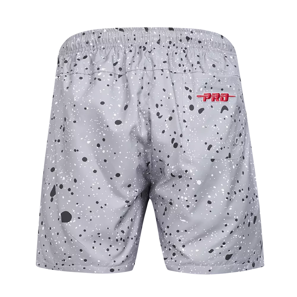 Pro Standard Cincinnati Reds White Cement Shorts-Grey - GREY