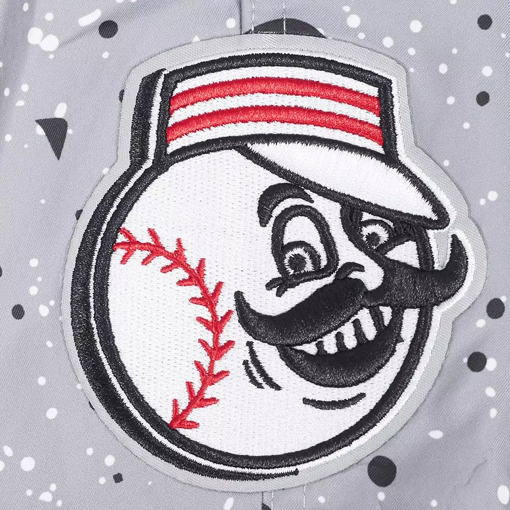 Pro Standard Cincinnati Reds White Cement Shorts-Grey - GREY