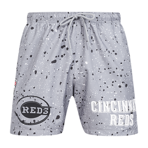 Pro Standard Cincinnati Reds White Cement Shorts-Grey