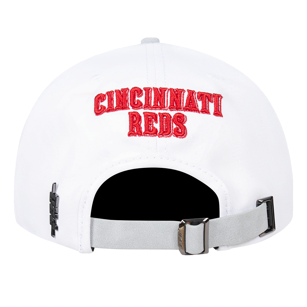 Pro Standard Cincinnati Reds White Cement Snapback Hat-White