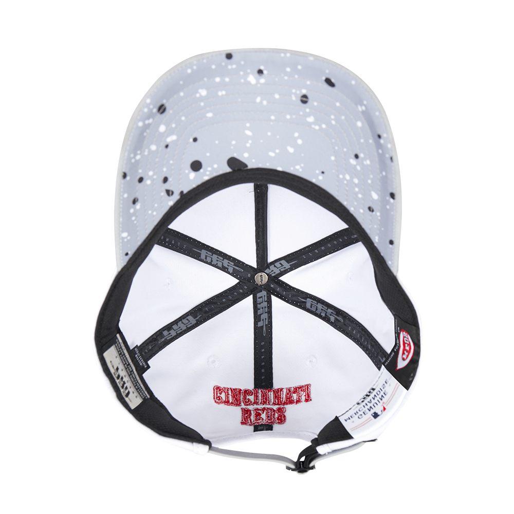 Pro Standard Cincinnati Reds White Cement Snapback Hat-White