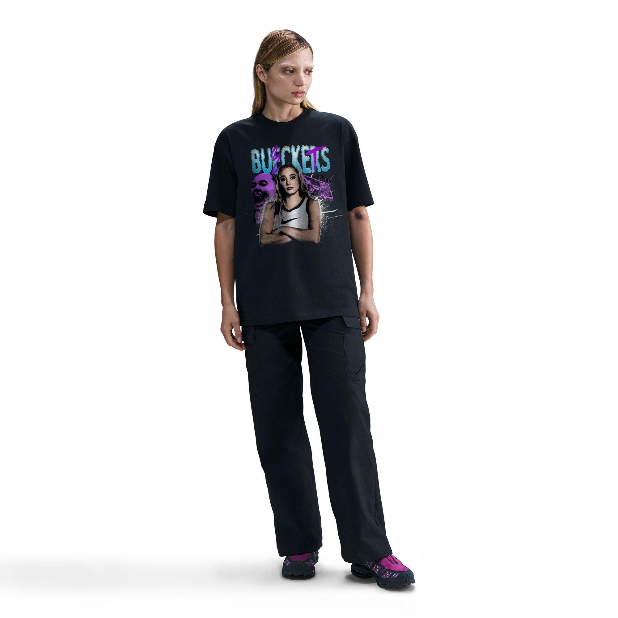 Nike Paige Bueckers "So Win" Basketball Tee - BLACK Thumbnail View 3