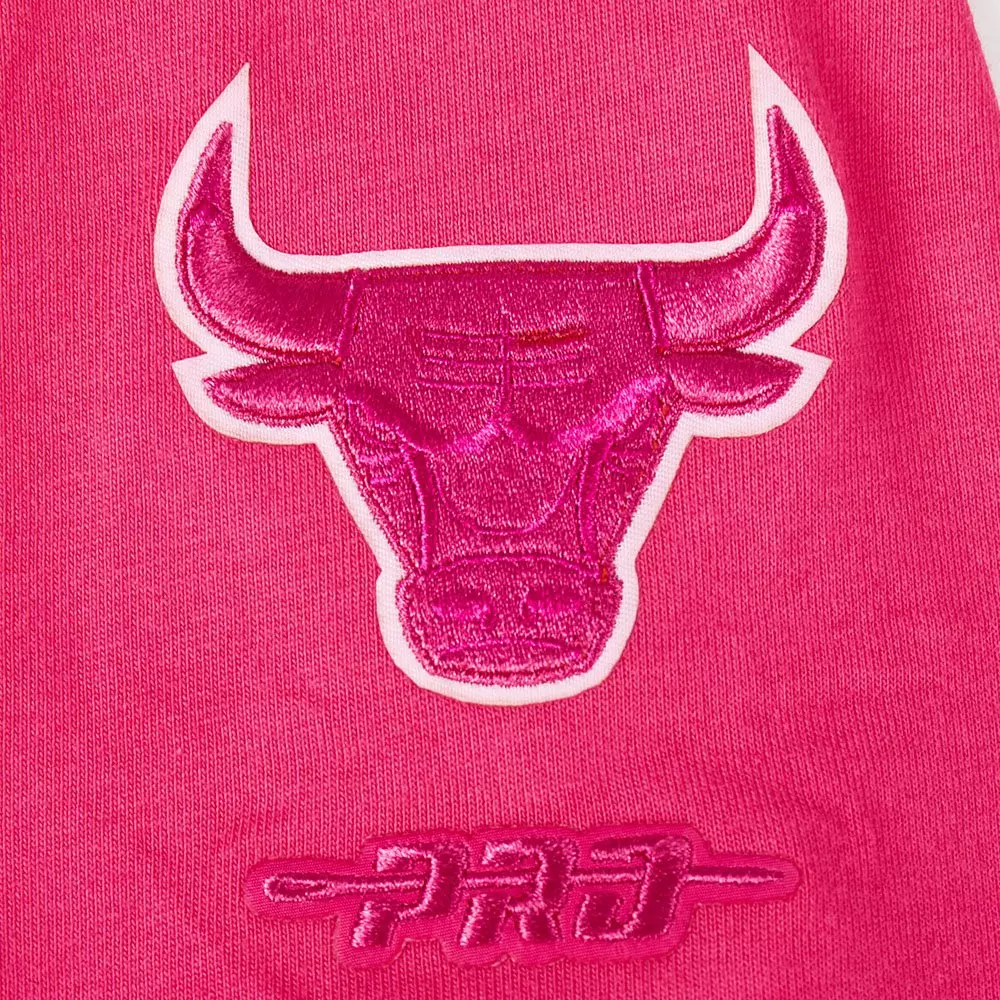 Pro Standard Big Girls Chicago Bulls Triple Pink Short Sleeve Boxy Tee-Pink - PINK