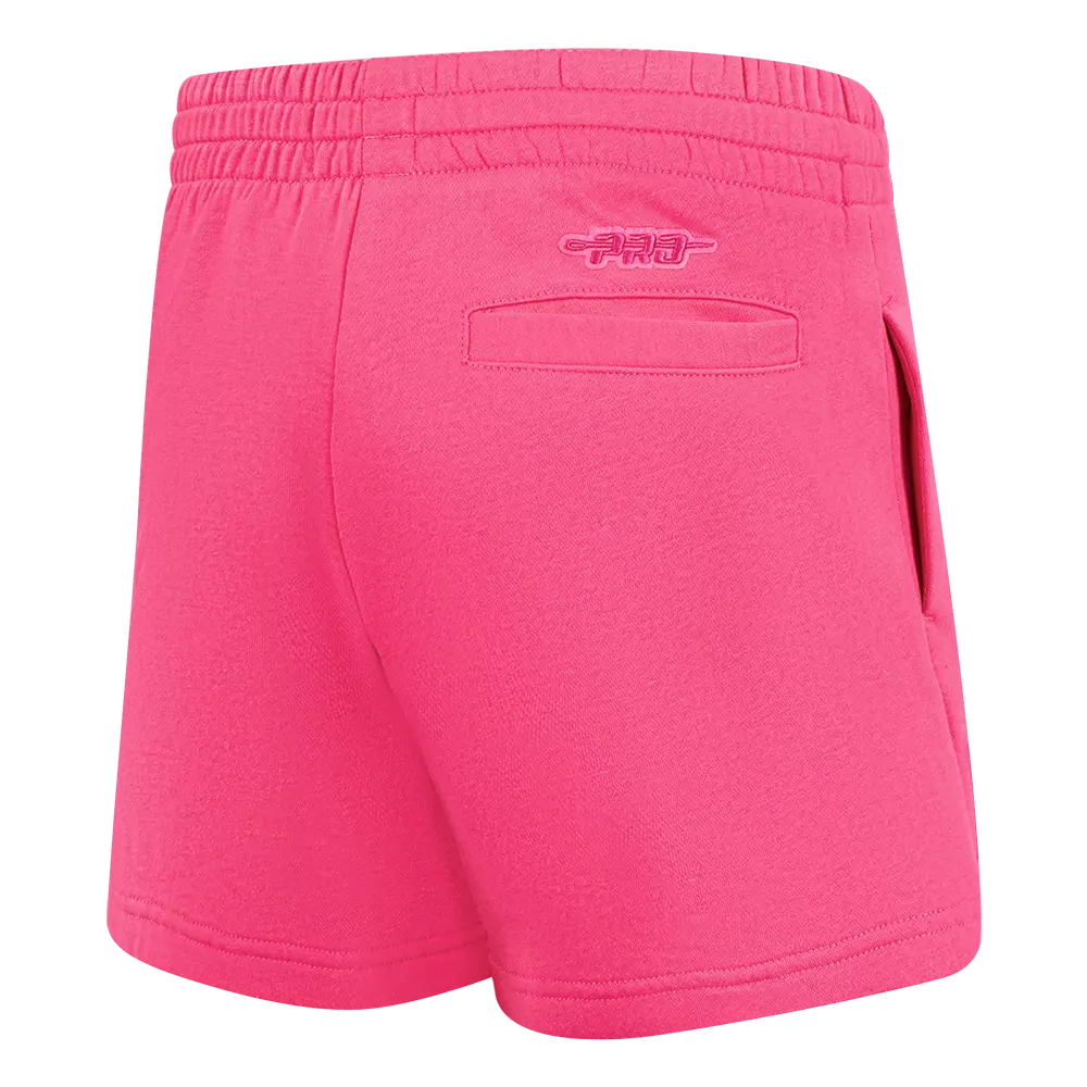 Pro Standard Big Girl's Chicago Bulls Triple Pink Fleece Shorts-Pink