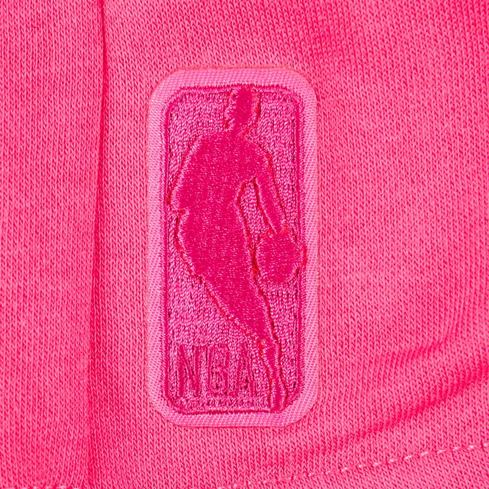 Pro Standard Big Girl's Chicago Bulls Triple Pink Fleece Shorts-Pink - PINK