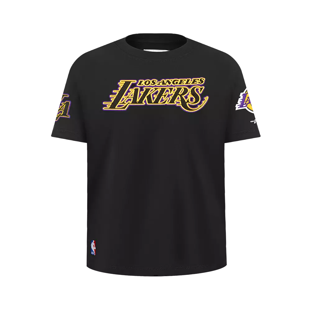 Pro Standard Big Boy's Los Angeles Lakers Classic SJ Tee-Black/Yellow - BLACK/YELLOW