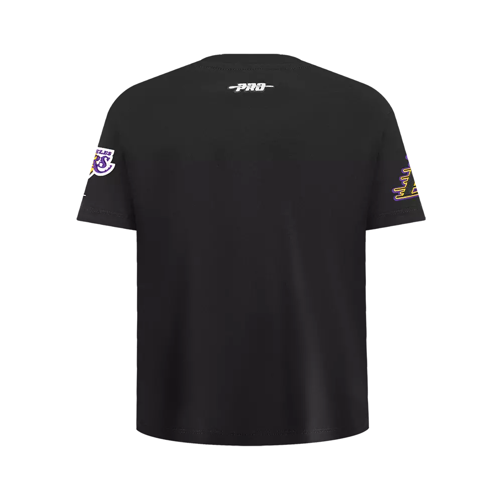 Pro Standard Big Boy's Los Angeles Lakers Classic SJ Tee-Black/Yellow - BLACK/YELLOW