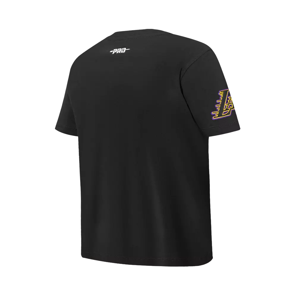 Pro Standard Big Boy's Los Angeles Lakers Classic SJ Tee-Black/Yellow - BLACK/YELLOW