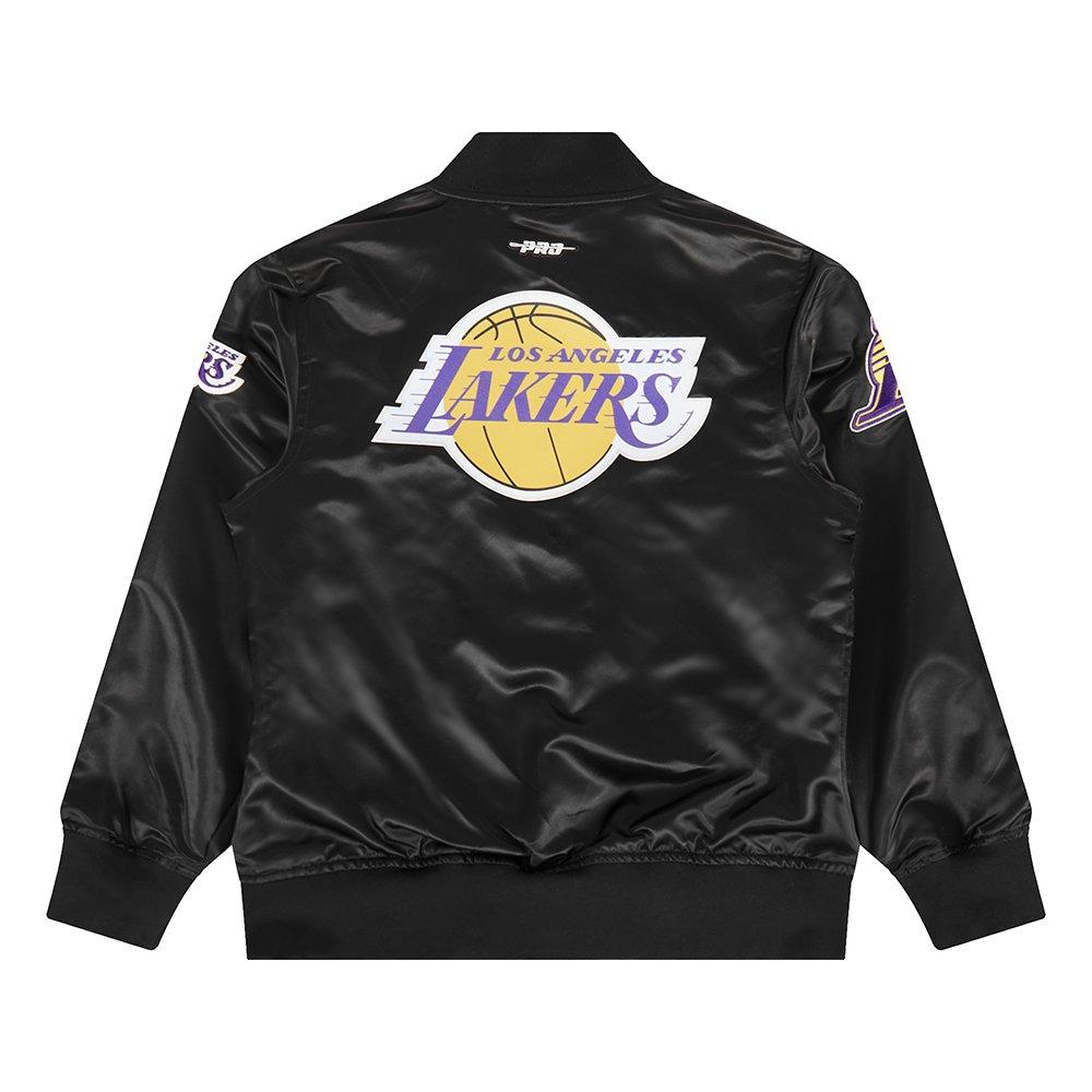 Pro Standard Los Angeles Lakers Classic Satin Big Boys' ​Black/Yellow Jacket