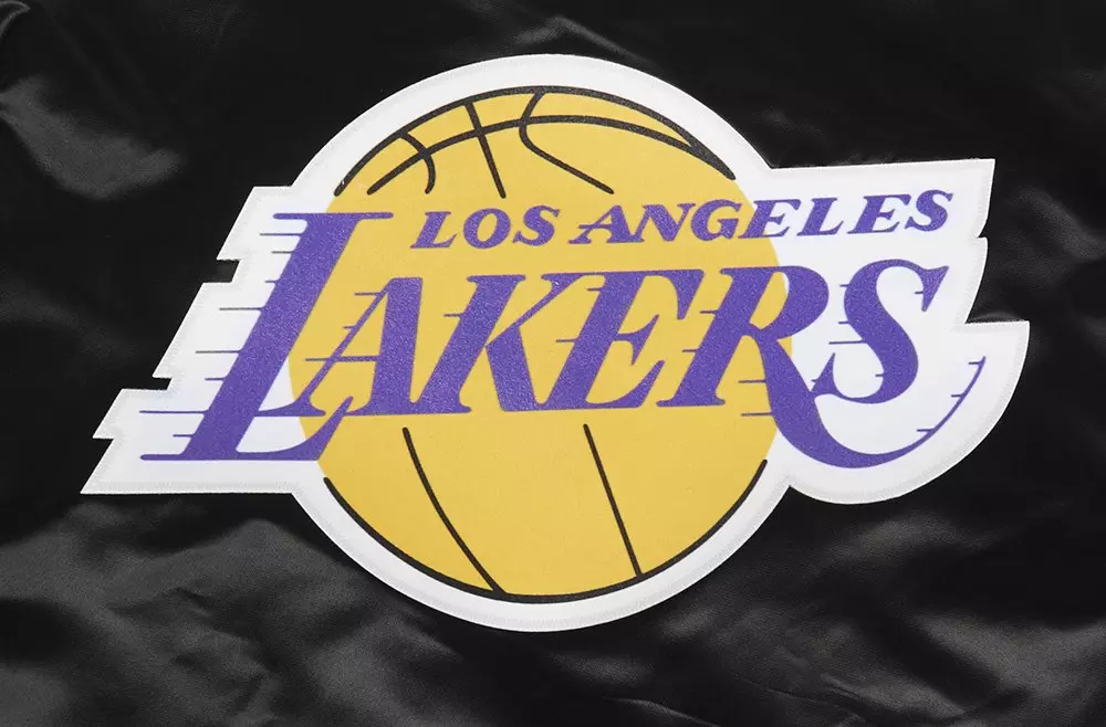 Pro Standard Big Boy's Los Angeles Lakers Classic Satin Jacket-Black/Yellow - BLACK/YELLOW