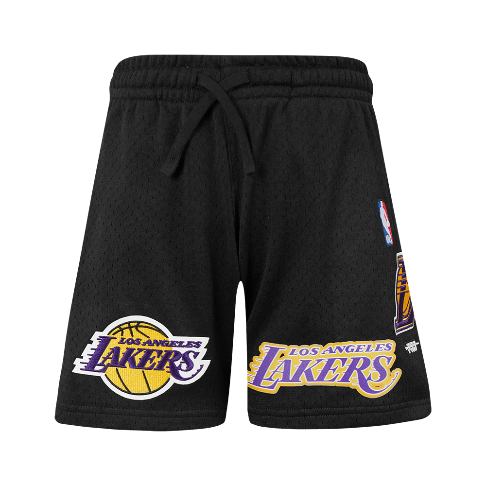 Pro Standard Lakers Mesh Basketball Shorts Black/Yellow | Hibbett