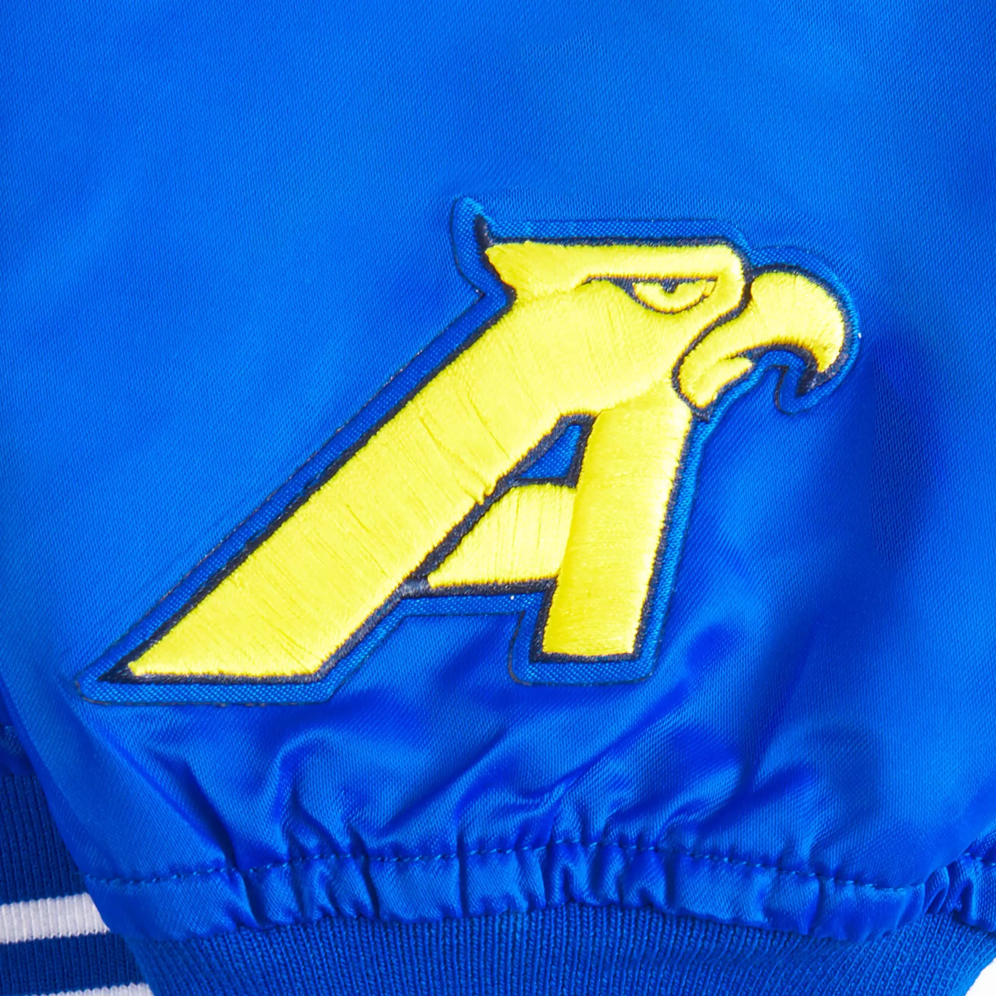 Pro Standard Big Boys' Club America Stadium Ribbed Satin Jacket - BLUE/YELLOW