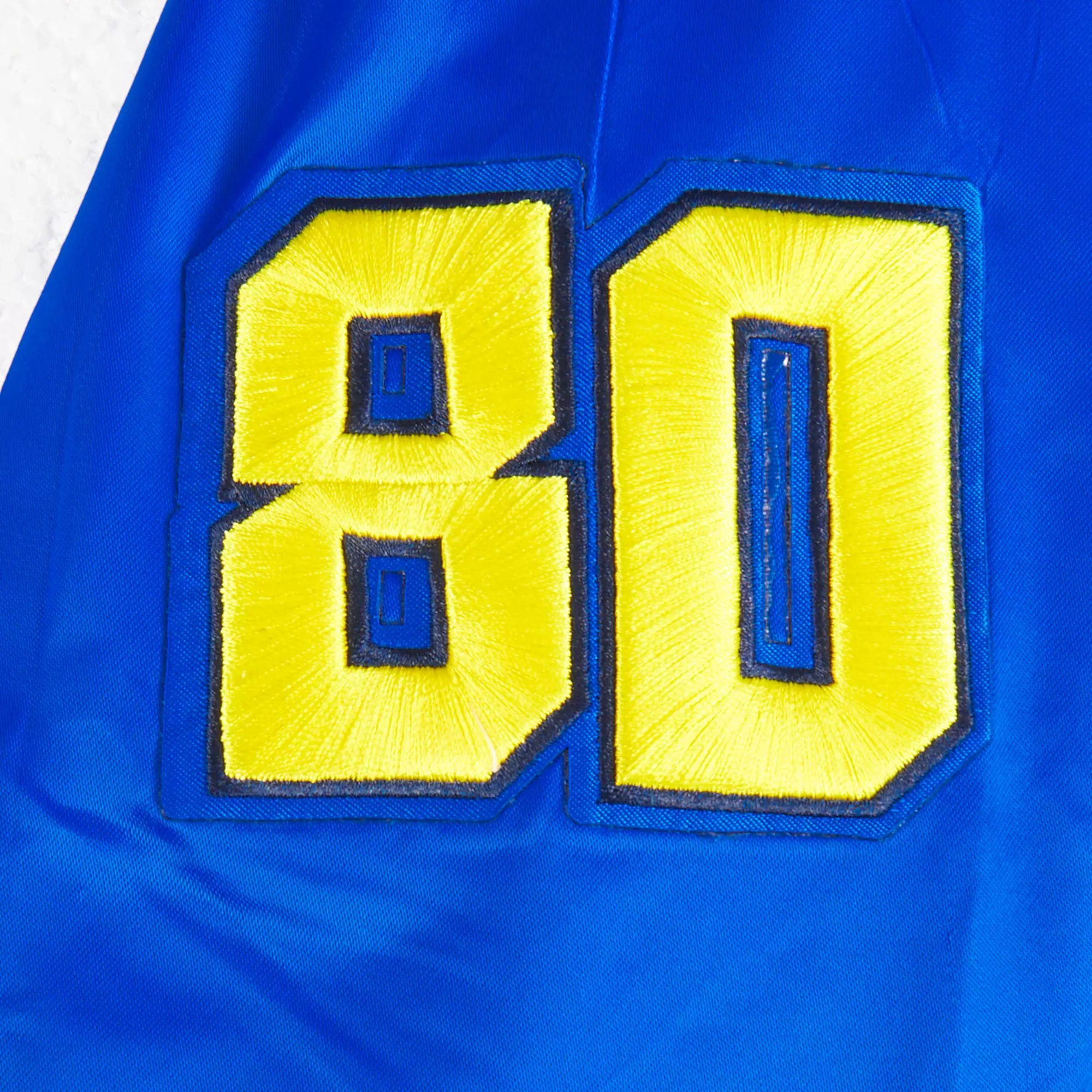 Pro Standard Big Boys' Club America Stadium Ribbed Satin Jacket - BLUE/YELLOW