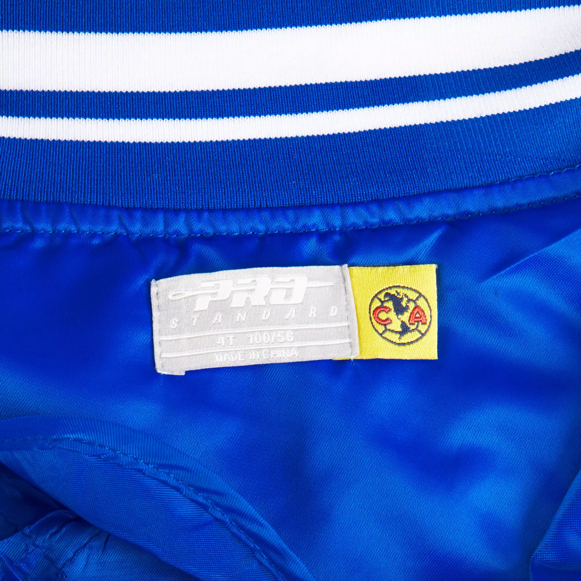 Pro Standard Big Boys' Club America Stadium Ribbed Satin Jacket - BLUE/YELLOW