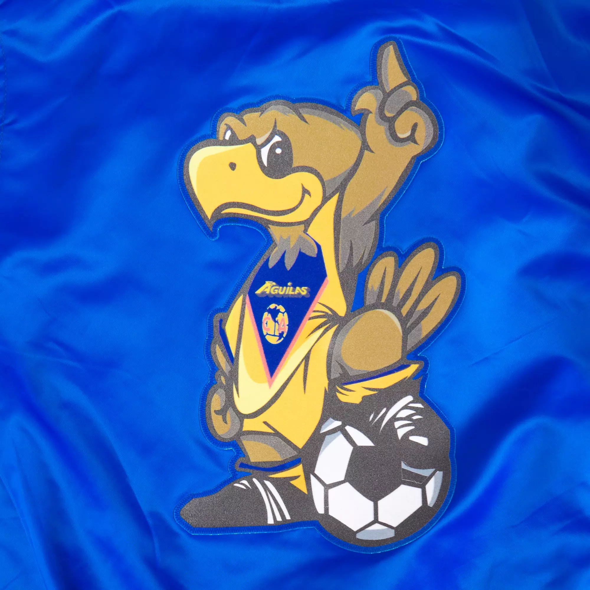 Pro Standard Big Boys' Club America Stadium Ribbed Satin Jacket - BLUE/YELLOW