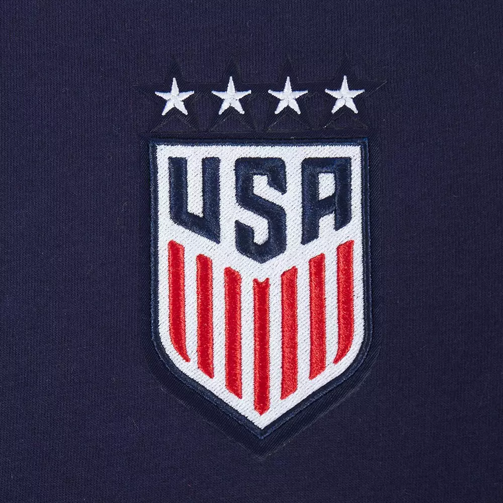 Pro Standard Big Kids' US Soccer Team Classic Chenille Short Sleeve Tee-Navy/Red - NAVY/RED