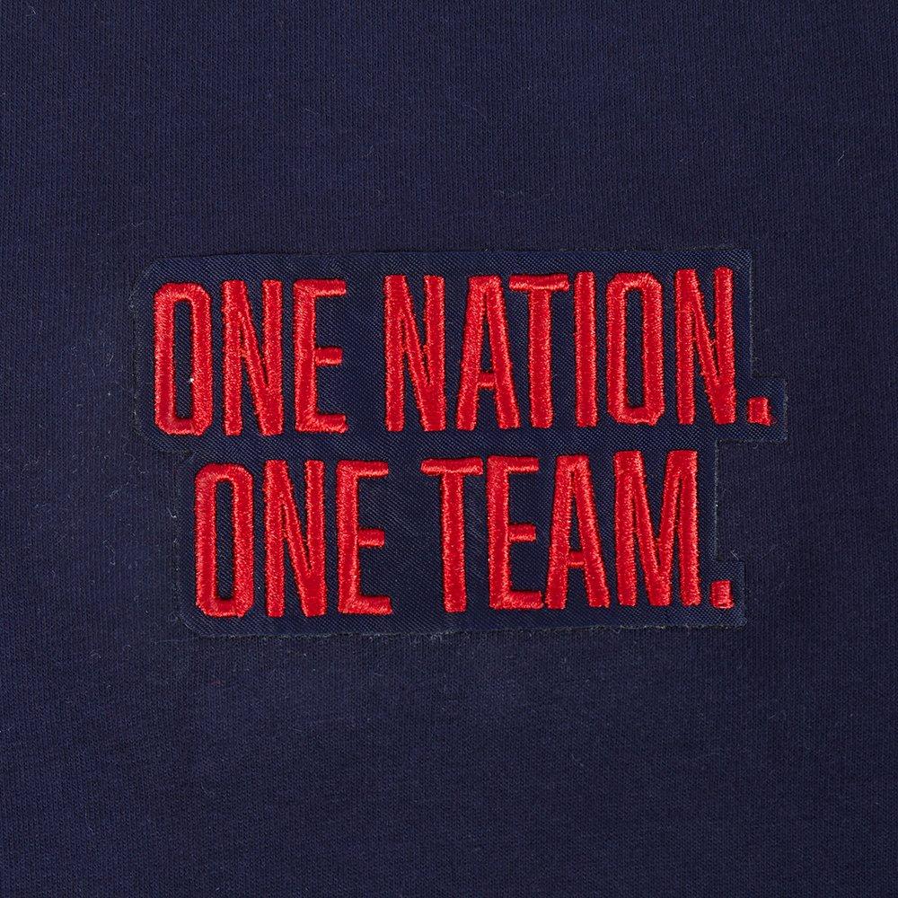 Pro Standard Big Kids' US Soccer Team Classic Chenille Short Sleeve Tee-Navy/Red
