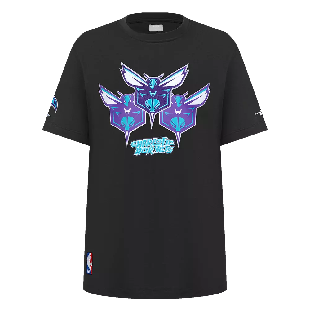 Pro Standard Youth Charlotte Hornets Grape Aqua Tee-Grape/Aqua - PURPLE/AQUA