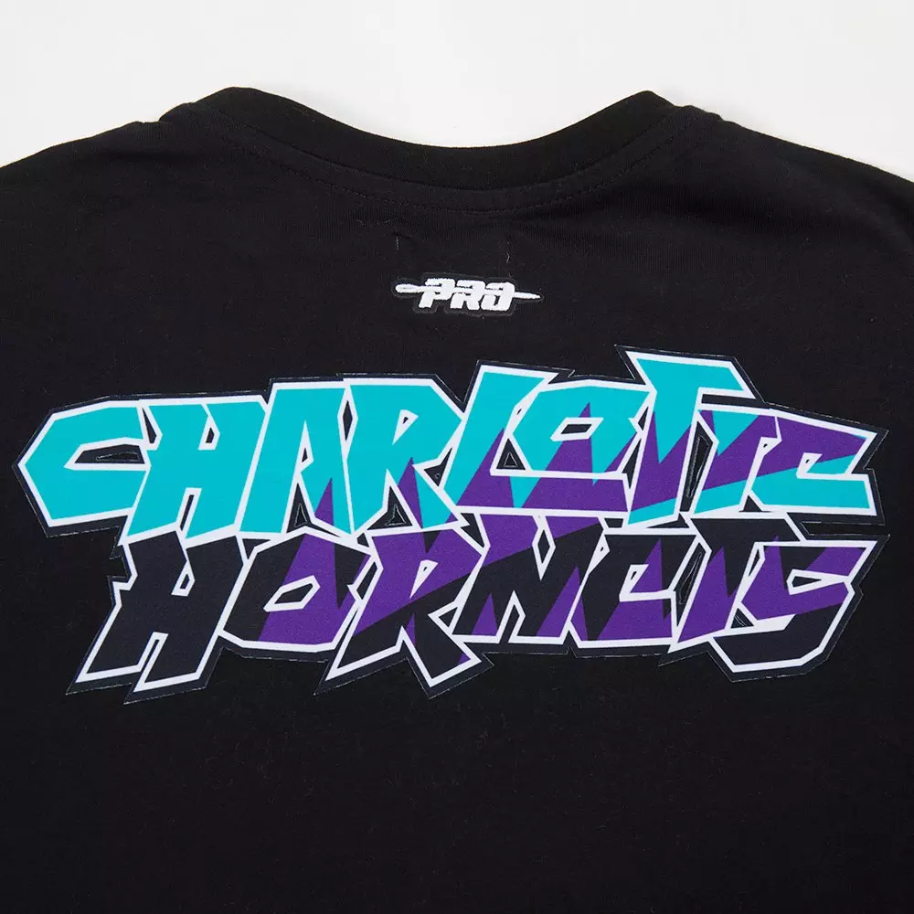 Pro Standard Youth Charlotte Hornets Grape Aqua Tee - PURPLE/AQUA